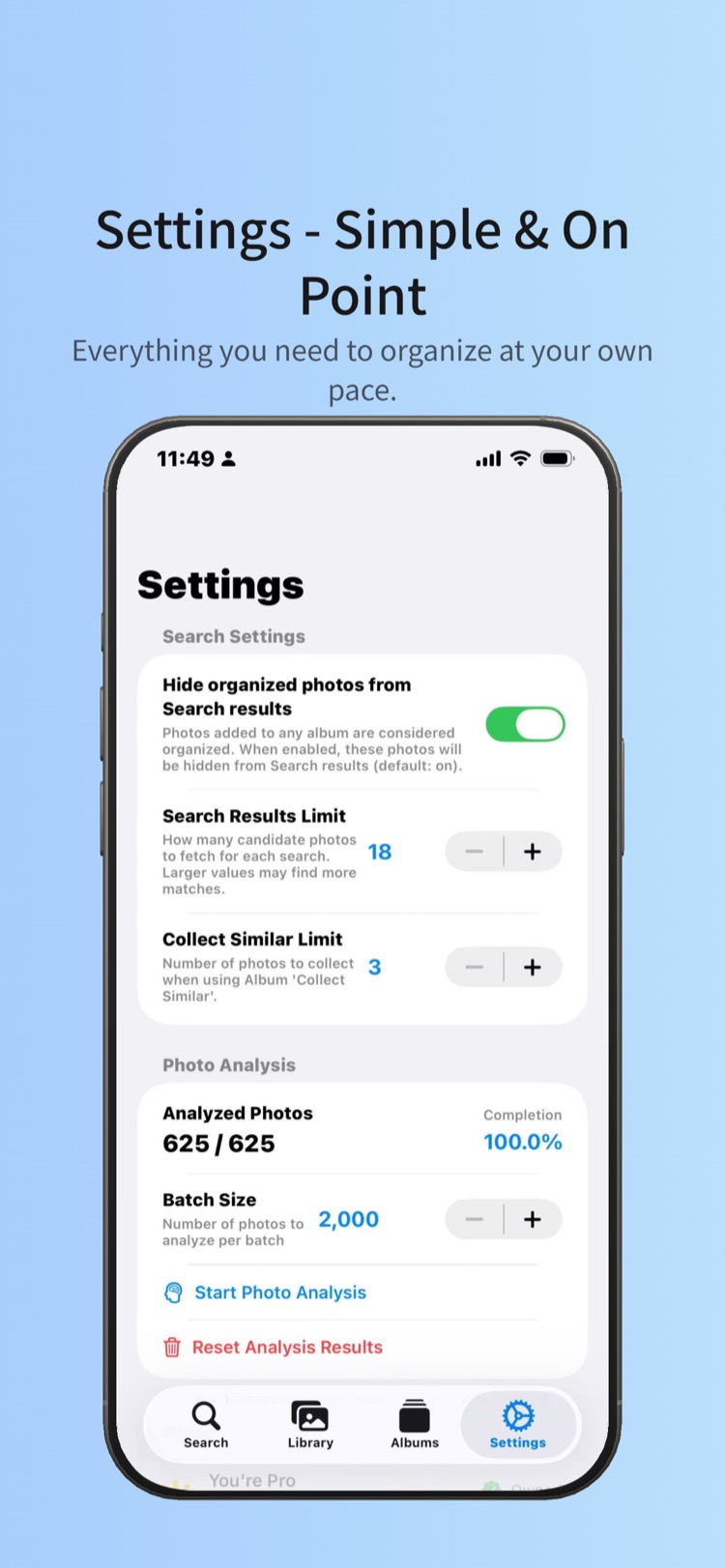 PicSeek App Interface Screenshot